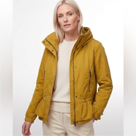 Zara Jackets & Blazers - Zara Yellow Peplum Utility Jacket Size Small
